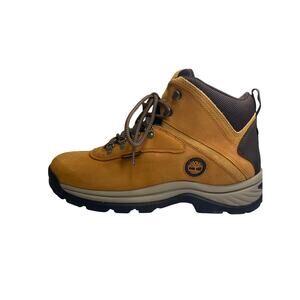 Timberland White Ledge Work Boots Waterproof Mid Hiker Wheat Nubuck Size 10